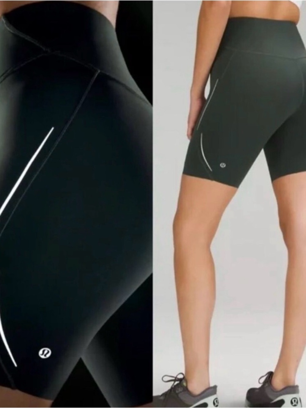 Lululemon Base Pace hr short with reflective stripes